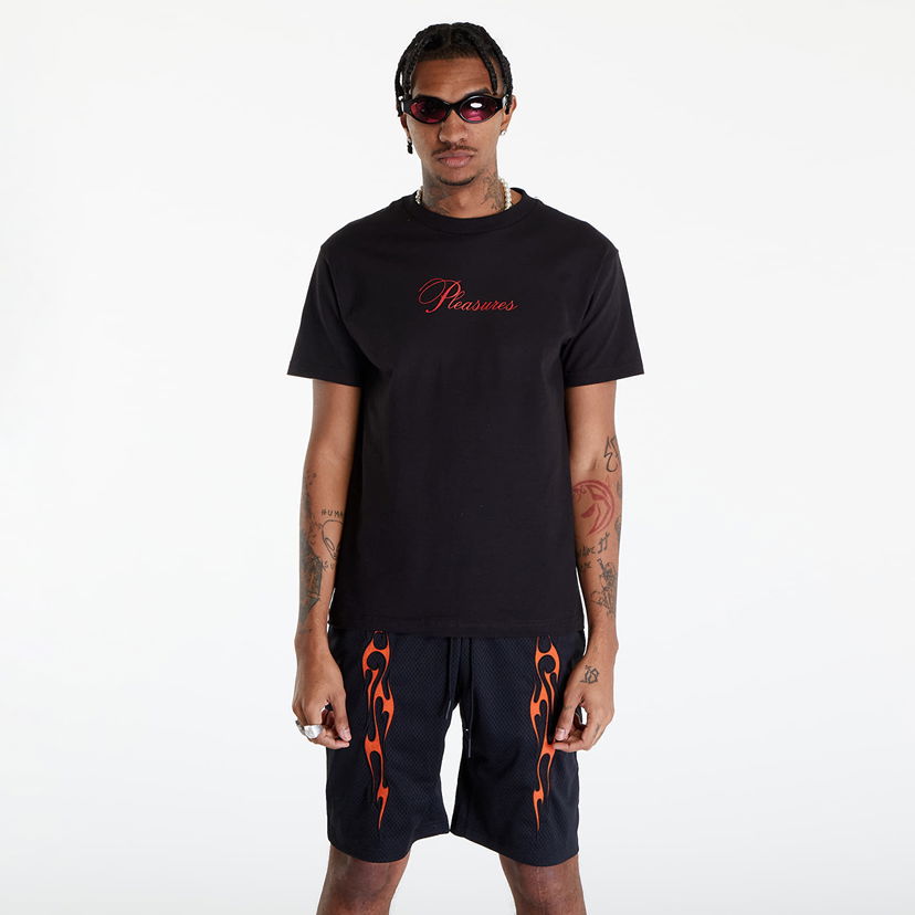 Majica Pleasures Stack T-Shirt Črna | P24SP050 BLACK