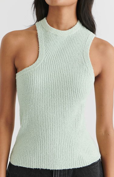 Majica brez rokavov AXEL ARIGATO Scoop Asymmetric Tank Top Siva | A2212001, 6