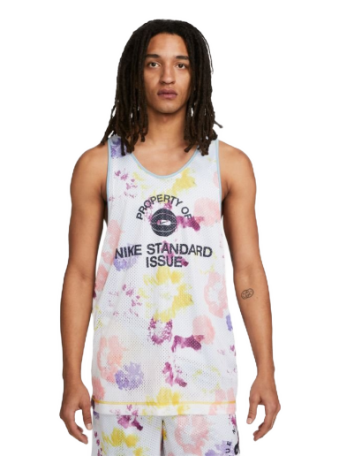 Dres Nike Standard Issue Reversible Basketball Jersey Bela | DH7433-709