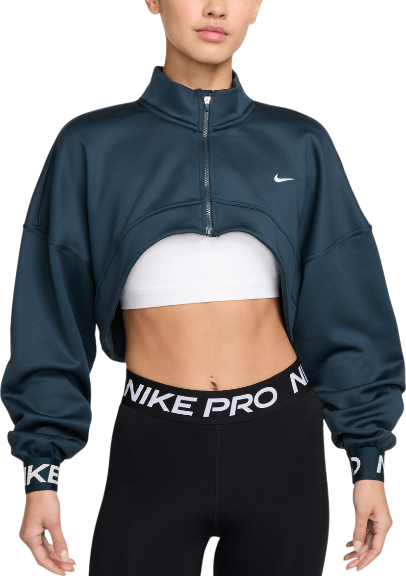 Pulover Nike Cropped Fleece Sweatshirt Turkizna | fv8097-478