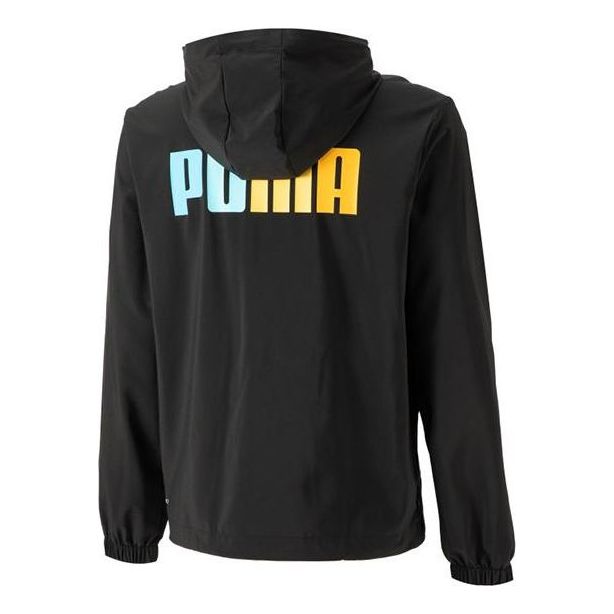 Vetrovka Puma Printed Full Sleeve Hoodie Črna | 678013-01