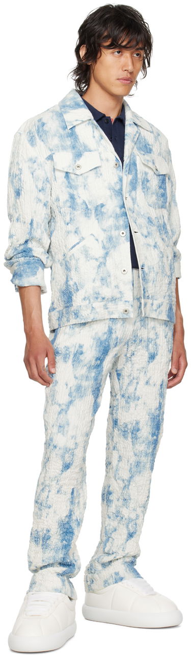 Hlače Feng Chen Wang Feng Chen Wang Printed Trousers Modra | FUS17TR07, 3