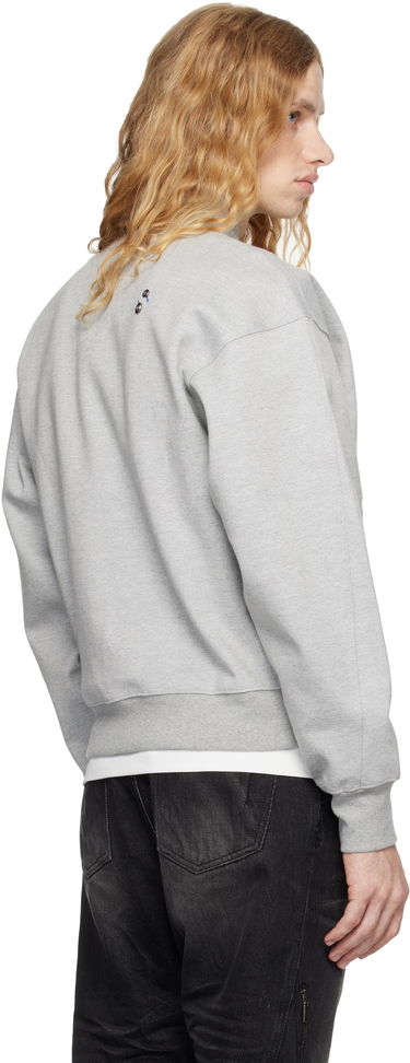Pulover ADER ERROR Sweatshirt With Split Neck Siva | BN01FWSW0105GR, 2