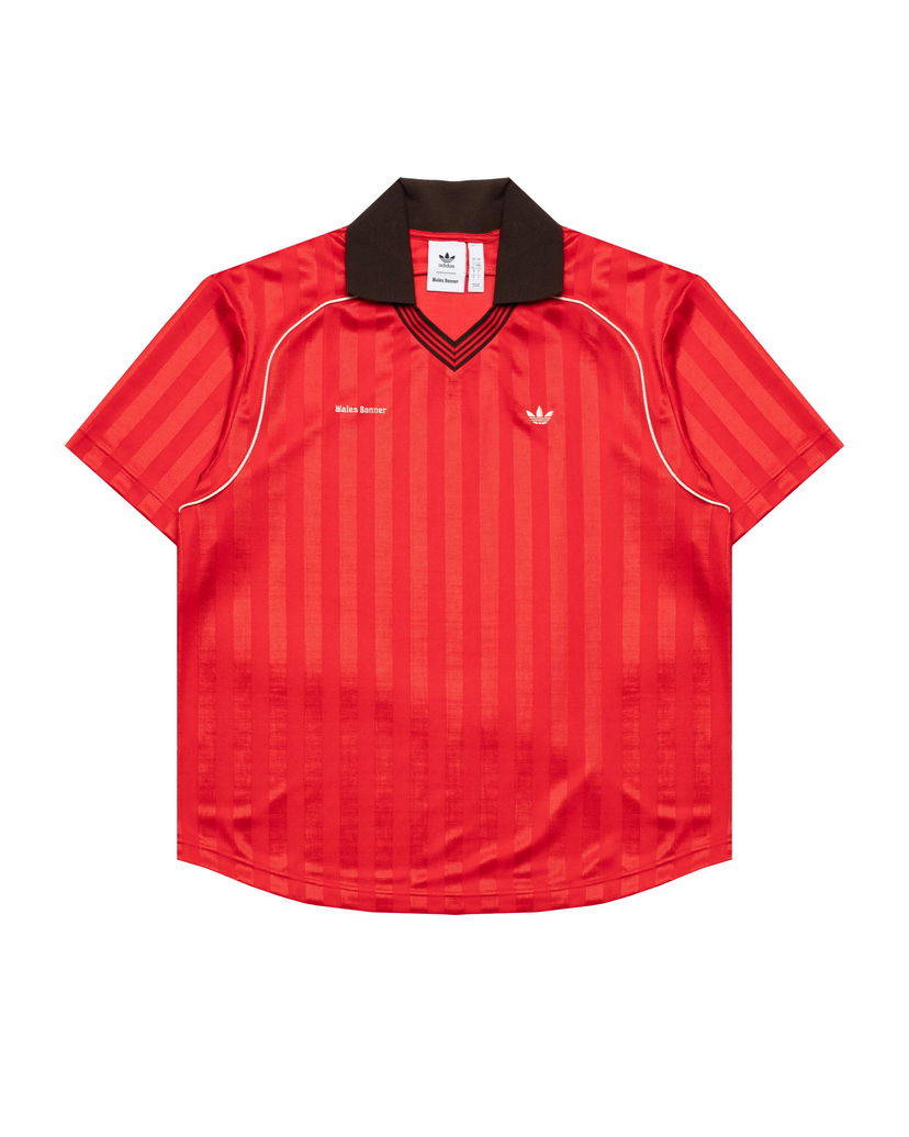 Dres adidas Originals Originals Wales Bonner Striped Football T-Shirt Rdeča | KG3626