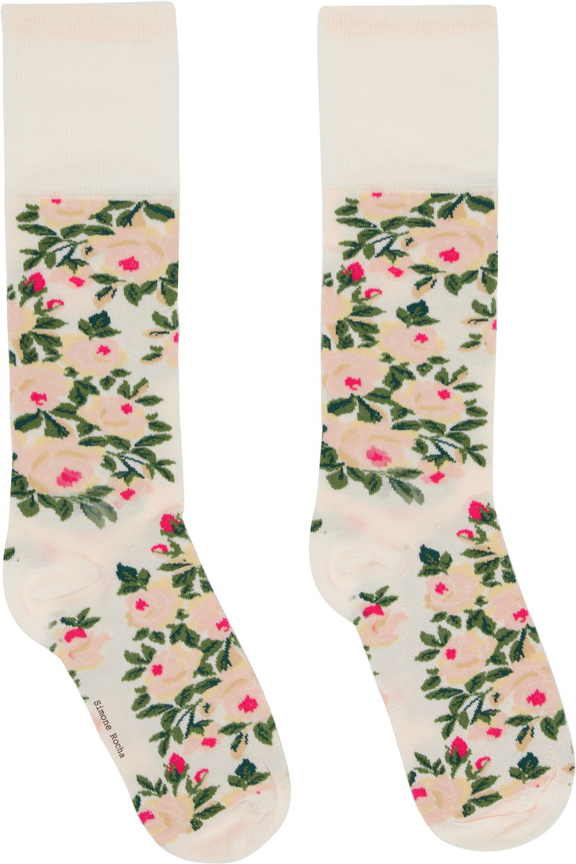 Nogavice Simone Rocha Simone Rocha Rose Bouquet Jacquard Socks Večbarvna | SOCK62 0635
