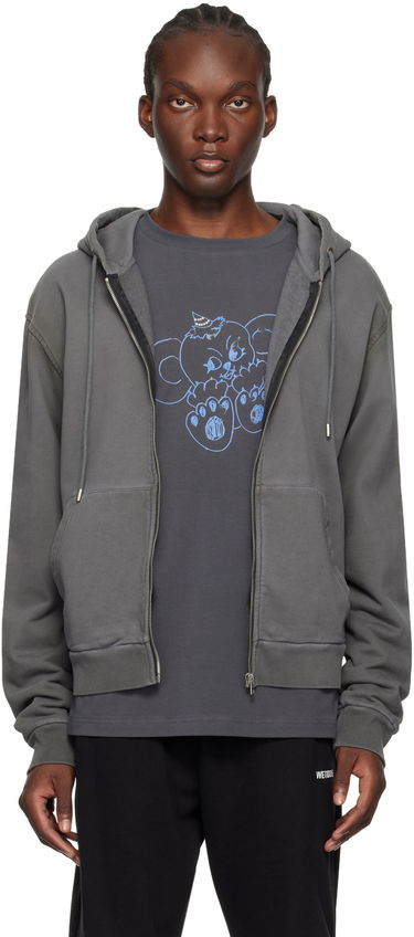 Pulover We11done Zip Hoodie Siva | WD-TJ2-24-812-U-CH, 0
