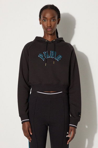 Pulover Puma Hoodie Classics Play Paris Relaxed With application Črna | 627484, 0