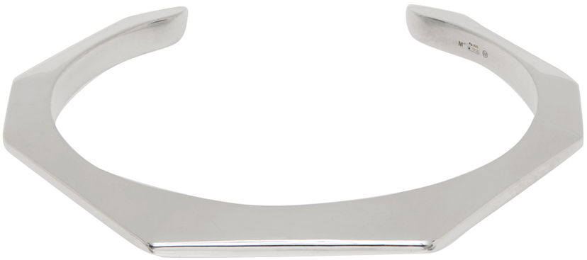 Zapestnica Bottega Veneta Polygon Cuff Bracelet Kovinski | 732342 V5070