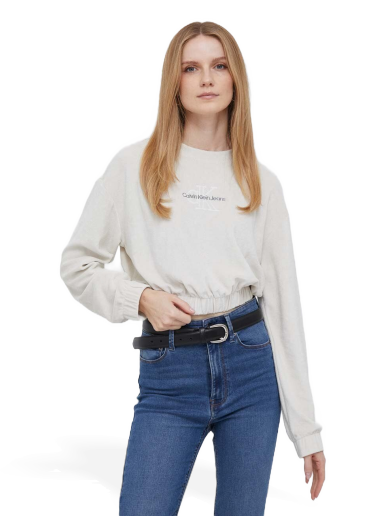 Pulover CALVIN KLEIN Sweatshirt Bela | J20J221340