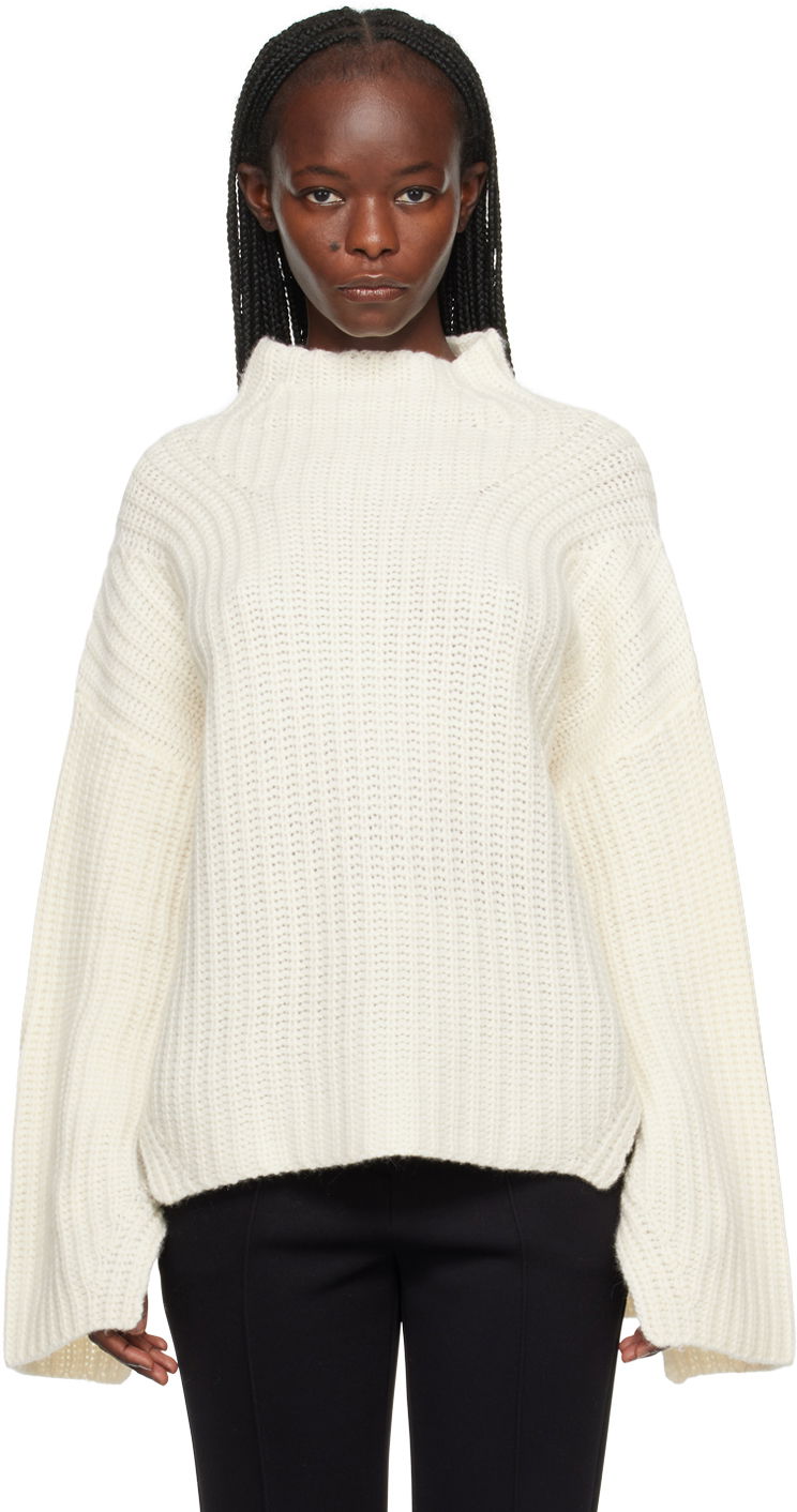 Pleteni pulover Loulou de Saison Loulou de Saison Bera Turtleneck Sweater Bela | BERA