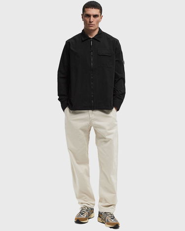 Srajce C.P. Company C.P. Company Gabardine Full Zip Overshirt Črna | 18CMOS124A110143G-999, 1