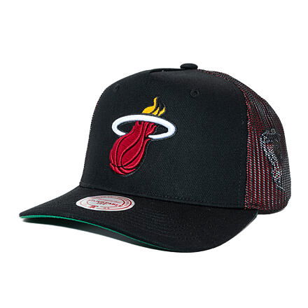 Kapa Mitchell & Ness Mitchell & Ness NBA Tremor Trucker Snapback Hat Miami Heat Črna | HT11505-MHEBLCK