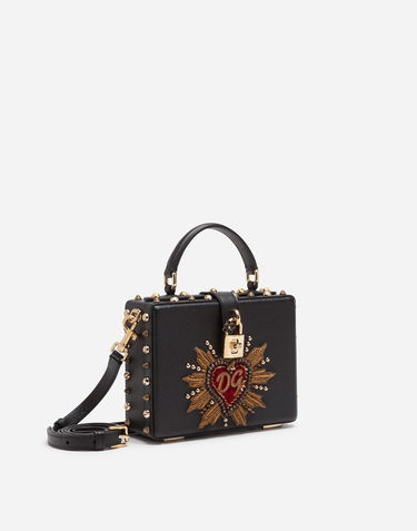 Torbica Dolce & Gabbana Dolce & Gabbana Dolce Box Bag With Patch Heart Črna | BB5970AS11680999, 1