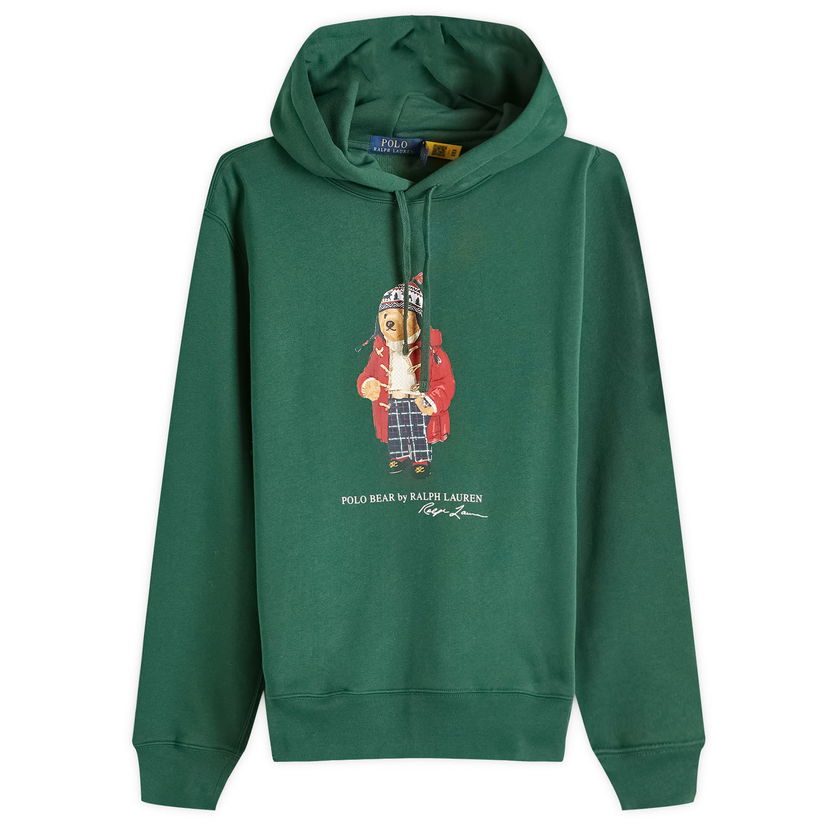 Pulover Polo by Ralph Lauren Hoodie Bear Zelena | 710953719003