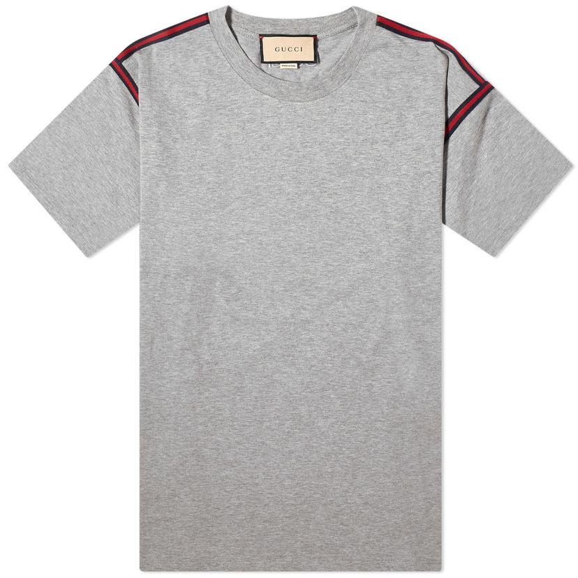Majica Gucci Tape T-Shirt Siva | 768443-XJF7G-1056