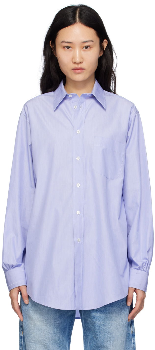 Srajce Maison Margiela Oversized Shirt Modra | SI0DL0001 S54942