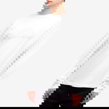 Majica DSQUARED2 ICON Loose Fit Long Sleeve T-Shirt, Size Large Bela | S79GC0108-S24583-100, 2