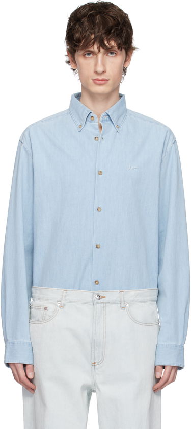 Srajce A.P.C. A.P.C. Mathias Denim Shirt Modra | COGXX-H12586, 0
