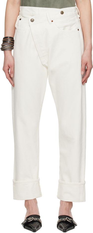 Kavbojke R13 R13 Cuffed Crossover Jeans Bela | R13W2048-D314A, 0