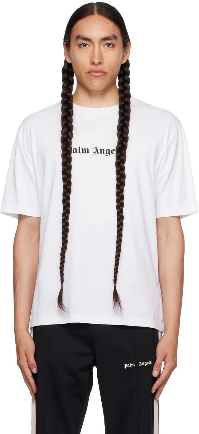 Majica Palm Angels White Printed Bela | PMAA089F23JER0020110