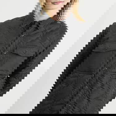 Jakna TAION Quilted Zip Over Shirt Črna | TAION-109SHML-1-BLK, 5