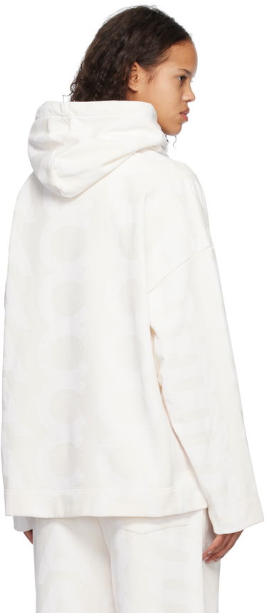 Pulover Marc Jacobs Marc Jacobs 'The Monogram' Fleece Hoodie Bela | C632P26SP22, 2