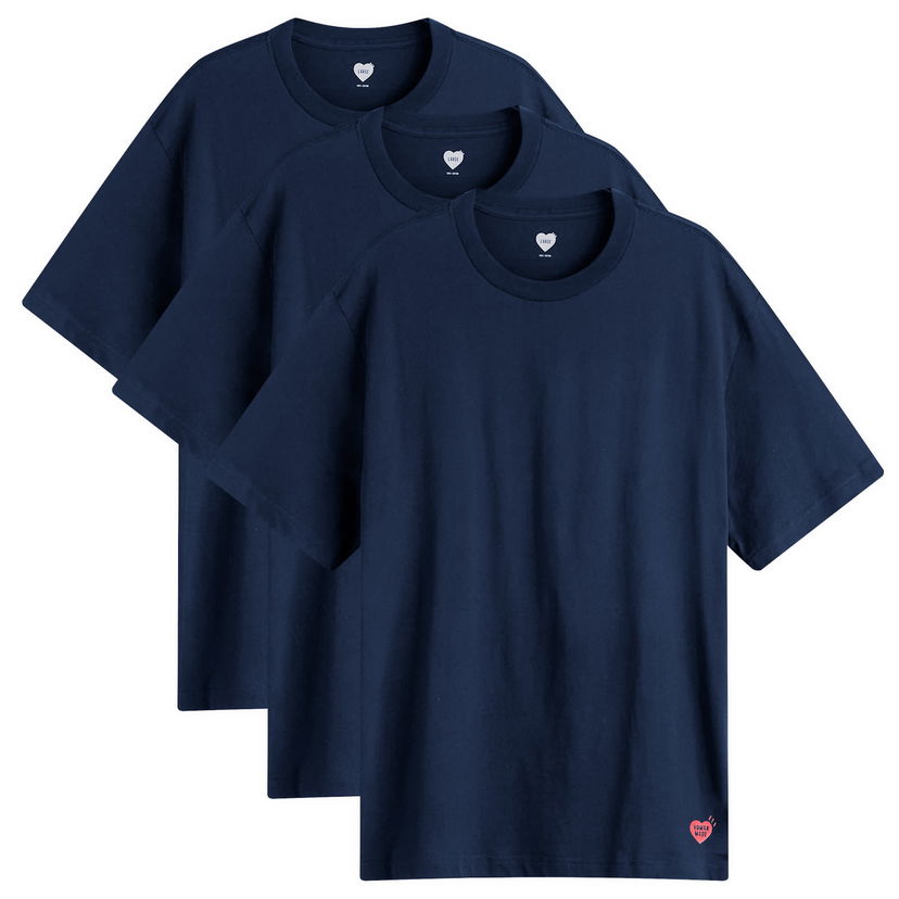 Majica Human Made Human Made 3-Pack T-Shirt, Size Large Mornarica | HM30CS037-NVY