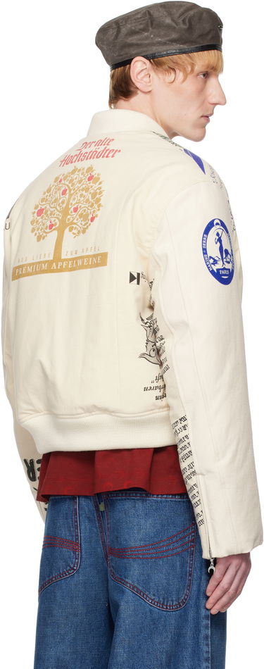 Bomber jakna Marine Serre Serre Regenerated Print Bomber Jacket Bela | UJA062A UWOV0009, 2