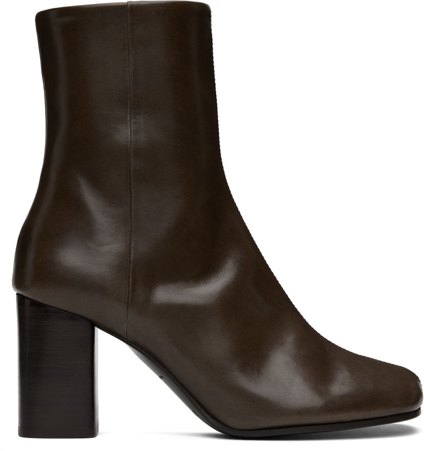 Superge in čevlji LEMAIRE Anatomic 80mm Heel Boots Rjava | FO0134 LL0078