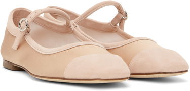 Modni dodatki Aeyde Aeyde Uma Satin Toe-Cap Ballerina Flats Roza | A11-FL-RKLS08FL169-SS25-960-067, 3