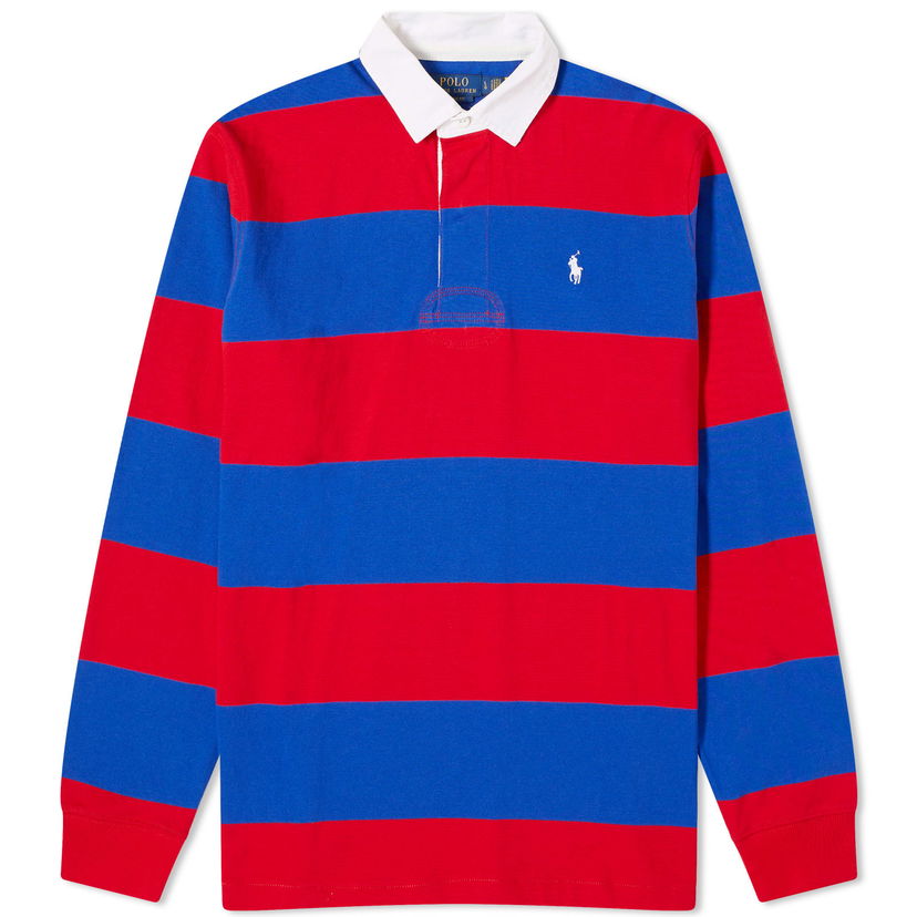 Polo majica Polo by Ralph Lauren Stripe Rugby Polo Shirt Rdeča | 710900566013