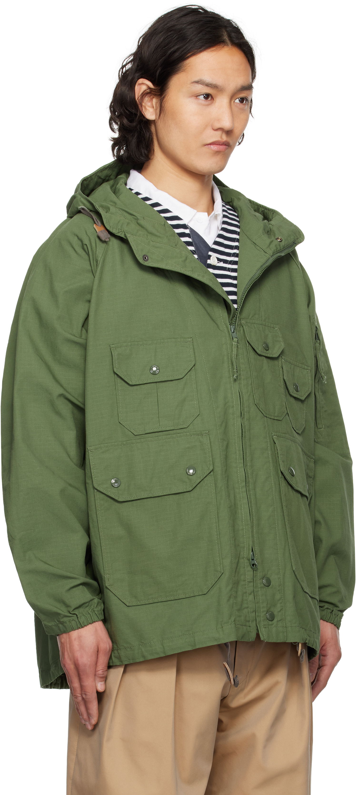 Parka Engineered Garments Engineered Garments Atlantic Parka Zelena | 25S1D010, 1