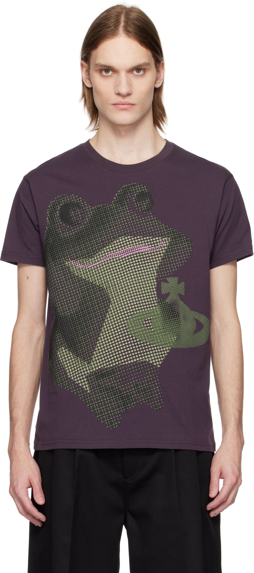 Majica Vivienne Westwood Vivienne Westwood Frog Classic T-Shirt Lila | 3G01003C-J001M-
