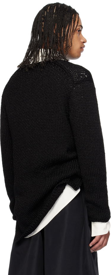 Pleteni pulover Comme des Garçons Homme Plus Droptail Sweater Črna | PO-N004-051, 2