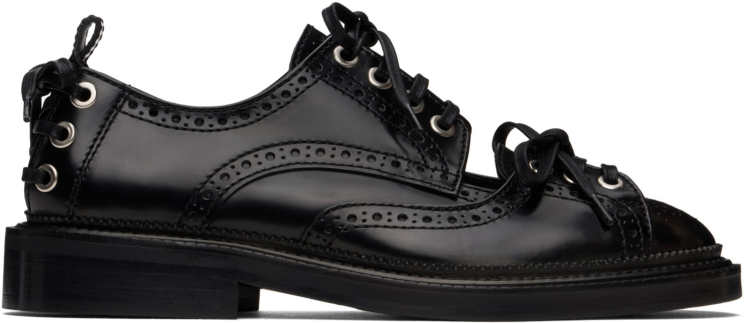 Oblačila Simone Rocha Simone Rocha Multi-Lace Cutout Brogues Črna | BRG12 0740, 0