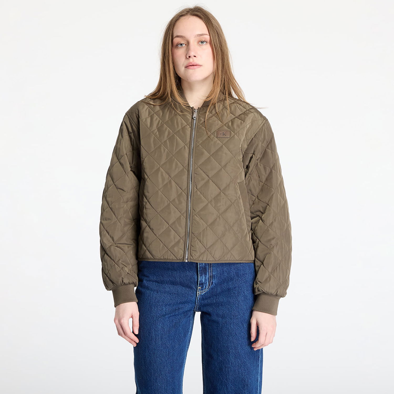 Puhovka CALVIN KLEIN Calvin Klein Jeans Women's Quilted Bomber Jacket Zelena | J20J224701 PFV, 0