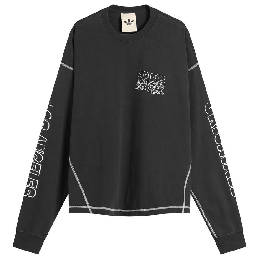 Majica adidas Originals OG LA Long Sleeved T-Shirt Črna | JX6140