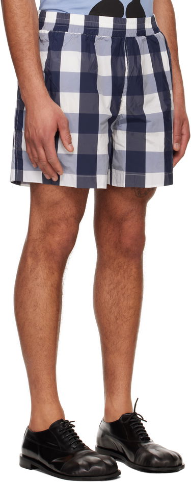 Kopalke Walter Van Beirendonck Walter Van Beirendonck Checked Casual Shorts Modra | 2012, 1