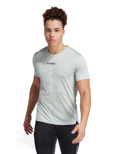 Majica adidas Performance Terrex Agravic Trail Running Tee Siva | HZ6242