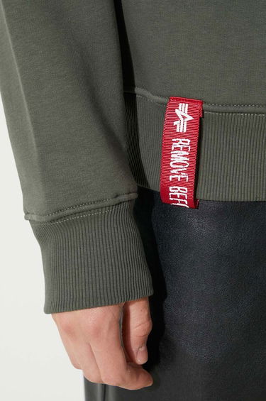 Pleteni pulover Alpha Industries Sweater With Print Zelena | 178302.142, 5