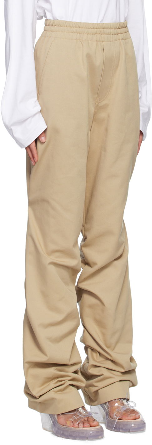 Hlače We11done We11done Banded Shirring Trousers Bež | WD-PT1-23-296-U-BG, 1