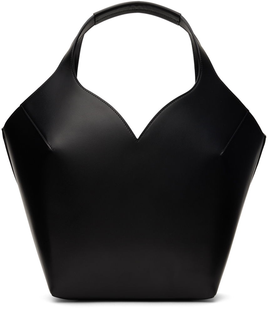 Tote bag We11done Small Dart Touch Leather Bag Črna | WD-AB0-24-493-U-BK, 0