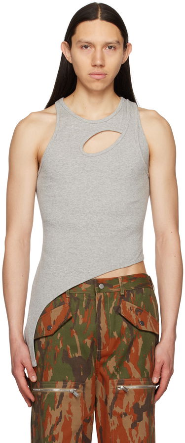 Majica brez rokavov Dion Lee Cutout Asymmetric Tank Top Siva | C3129S23, 0