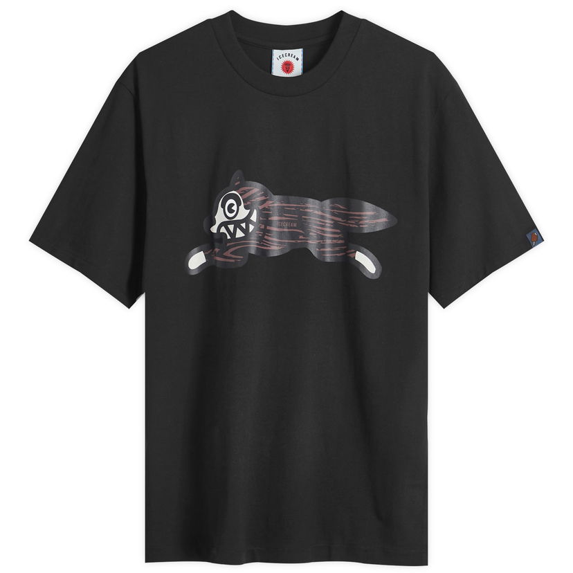 Majica BBC IceCream Woodgrain Running Dog Graphic Tee Črna | IC24345-BK