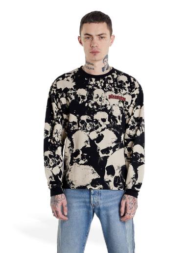 Majica Pleasures Despair Longsleeve Shirt Črna | P22SP014 black