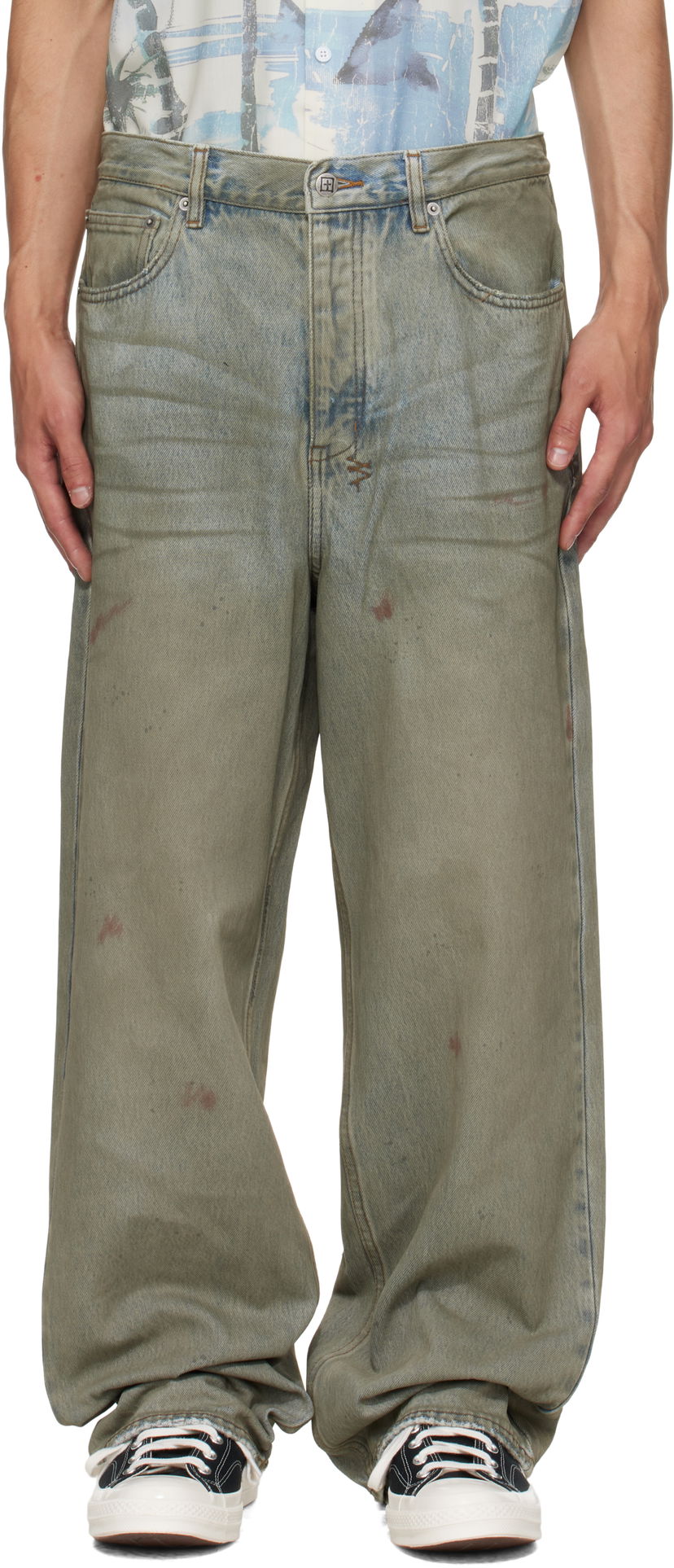 Kavbojke Ksubi Maxx Greaser Jeans Zelena | MPF25DJ042