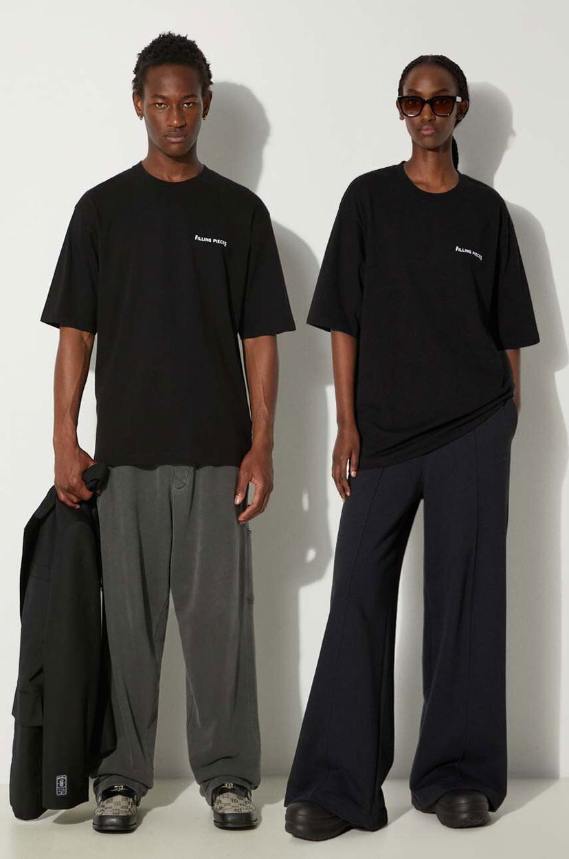 Majica Filling Pieces Boxy T-Shirt Črna | 74413781861
