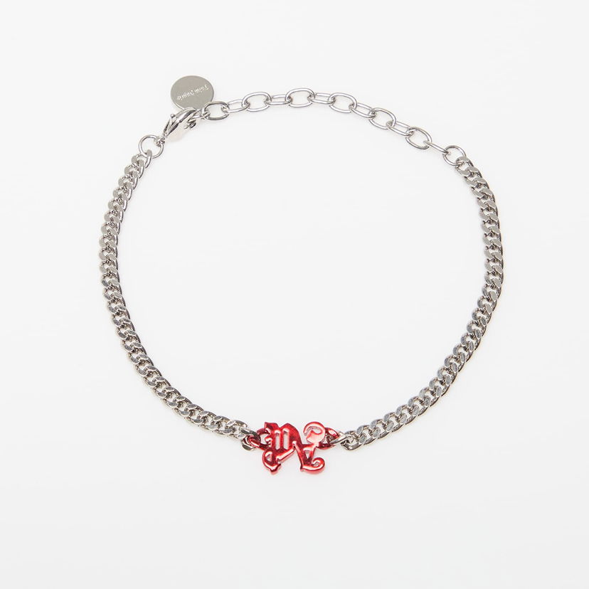 Zapestnica Palm Angels Palm Angels PA Monogram Chain Bracelet Kovinski | PMOA049S25MAT0017225
