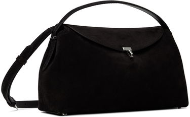 Torbica TOTEME TOTEME T-Lock Top Handle Suede Shoulder Bag Črna | 234-WAL961-LE0004, 1