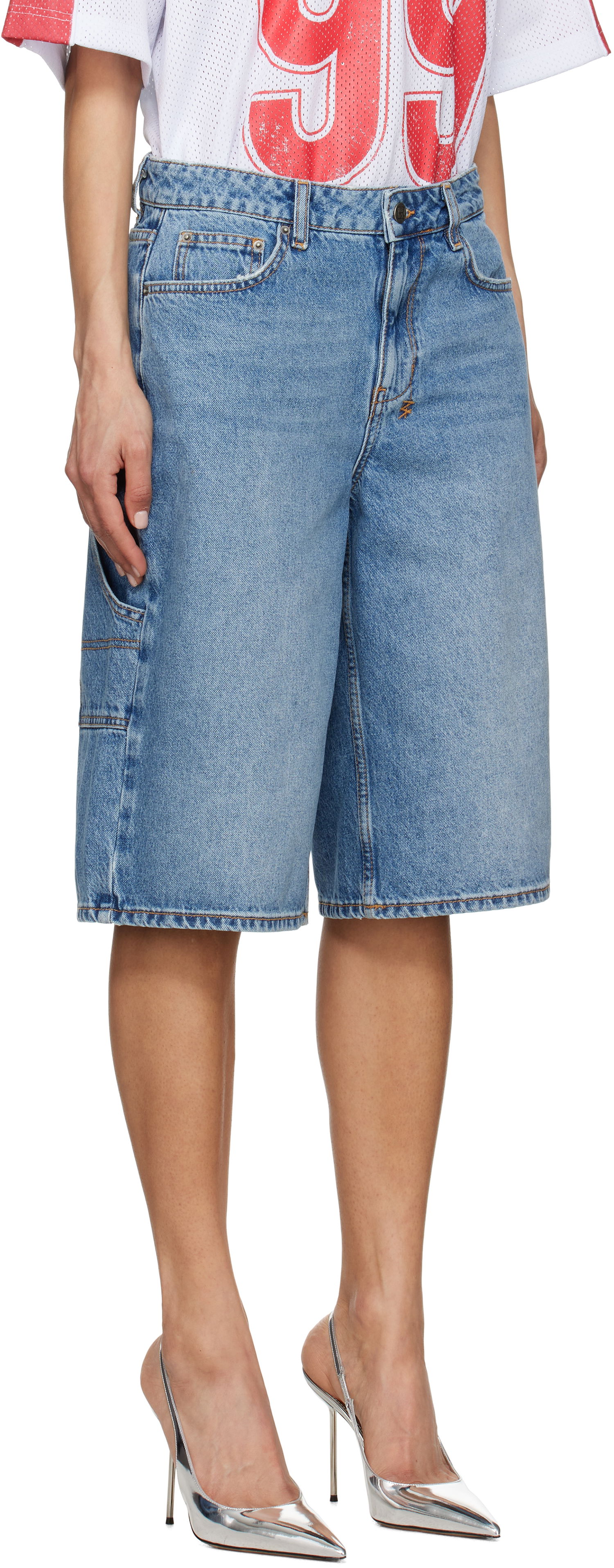 Kratke hlače Ksubi Ksubi Low Rider Swept Denim Shorts Modra | WSP25WA007, 1